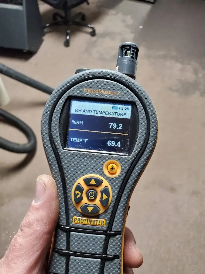 Moisture meter humidity assessment for Fire & Smoke Damage Restoration in Windsor